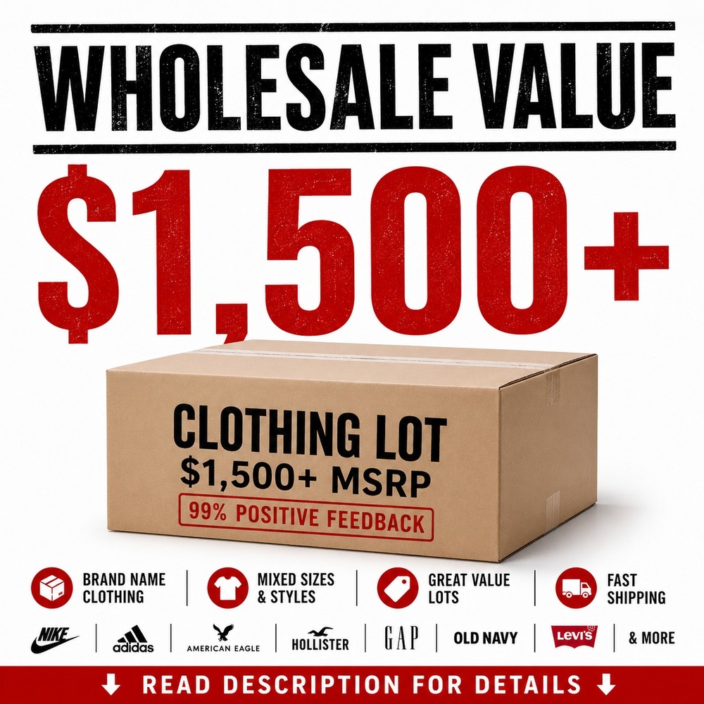 $1,500+ Bulk Wholesale Lot Women's Winter/Summer Clothing - Designer Brand Only!
